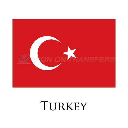Turkey flag Iron-on Stickers (Heat Transfers)NO.2005